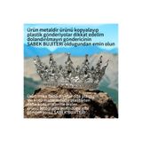Sabek Bujiteri METAL Pasta Taçı 12 Cm Doğum Günü Taçı Kral Tacı Pasta Süsü Brithday Taçı