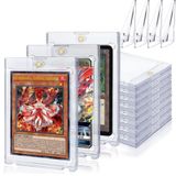 sabermaster Yugioh Kartları, MTG Kartları, Beyzbol Kartları, Spor Kartları, OPCG Kartları, DTCG Kartları Depolama ve Ekran için 20ct Manyetik Kart Sahipleri 35pt +4 adet Kart Tutucu Teşhir Standı