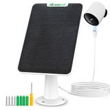 Sabilor Güneş Paneli Şarjı Sadece SimpliSafe Dış Mekan Güvenlik Kamerasıyla Uyumlu, 13 ft Su Geçirmez Şarj Kablosu, 4W, IP65 Hava Koşullarına Dayanıklı, Güvenli Duvar Montajı Dahil (Beyaz)