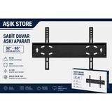 Sabit Tv Askı Aparatı 32-65 İnç Universal Tv Duvar Askısı Vesa 600X400 50 Kg Lcd Led Oled Qled Metal Gövde