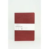 Sablier Craft Endülüs Defter - Metalik Bordo Çizgisiz A5 90g Ivory Kağıt Karton Kapak