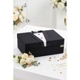 SABMAR Kadife Çeyiz Sandığı Erkek Damat Bohçası MDF Sandık Nişan Söz Bohça Kutusu 0012021