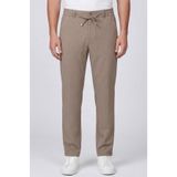 Sabri Özel Erkek Kahverengi Regular Fit Standart Boy Dokuma Armürlü Pantolon