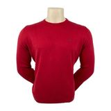 Sabri Özel Erkek Kazak O Yaka Basıc - Açık Kırmızı - 2XL