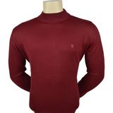 Sabri Özel Erkek Yarım Balıkçı Basıc Kazak - XL - Bordo