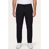 Sabri Özel Siyah Dokulu Arka Lastikli Köprü Kemerli Bağcıklı Slim Fit Jogger Pantolon - XL