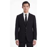 Sabri Özel Siyah Slim Fit 6 Drop Mono Yaka Modal Kumaş Lastikli Bel Astarsız Takım Elbise - 001Siyah - 58