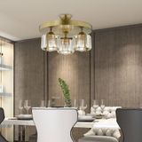 Sabrina 3 Lü Yuvarlak Eskitme Plafonyer Kristalli Taşlı Modern Tasarım Kristal Salon Avize eskitme
