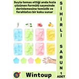 #Sabun Çiçek Şeklinde Renkli Pratik Taşınabilir Hijyenik Kokulu Seyahat Tipi Kağıt Sihirli Sabun
