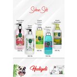 Sabun Paketi Okyanus, Çeşme Limonu, Japon Kiraz Çiçeği, Beyaz Sabun, Zeytinyağlı 500 ML ve Rosie