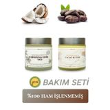 Sabunal Bakım Seti Hindistan Cevizi Yağı ve Kakao Yağı Soğuk Sıkım Ham Işlenmemiş Katkısız Doğal Yağ