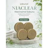 Sabunal NIACLEAR Niacinamide Sabunu 4 ADET - Gözenek, Denge, Pürüzsüz ve Aydınlık Cilt İçin Doğal Bakım
