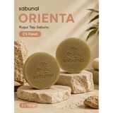 Sabunal ORIENTA Ruşur Taşı Sabunu 2 ADET - Peeling, Pürüzsüz ve Aydınlık Cilt İçin Doğal Günlük Bakım Sabunu