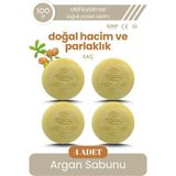 Sabunal VOLUMIX Argan Sabunu 4 Adet - Parlak ve Hacimli Saç Görünümü İçin Doğal Bakım Sabunu