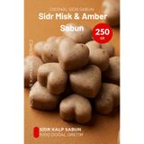 Sabuncu Hacı Mini Kalpli.Dekoratif Es-Sidre Orijinal Sidr Sidir Sabunu manevi terapi extra misk amberli 250 GR
