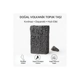Sabuncu Hacı Volkanik Doğal topuk taşı Lav taşı ( 1 adet köşeli ) volkanik Doğal topuk taşı