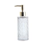 Sabunluk Altın/Beyaz Cam Şampuan Pompası Dispenseri Banyo Duş Jeli Saç Kremi Şişe Tutucu Vücut Yıkama Sabunu Kabı Aksesuarları Banyo için Sabunluk K (Gris 280ml)