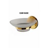 Sabunluk Cam Kaseli Gold Renk