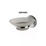 Sabunluk Cam Kaseli Krom Renk