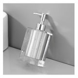 Sabunluk Cam Reçine Losyon Şişesi Elektrokaplama Pompa Kafası Sıkma Nozulu Sabunluk Banyo Yatak Odasında Kullanılabilir 300ml/10.oz Banyo Sabunluk, Gümüş
