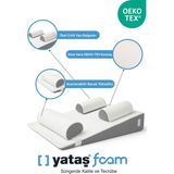 Saby 15° Açılı Modüler Bebek Reflü Yatağı – Aloevera Kumaş – 4’ü 1 Arada – Yıkanabilir Kılıf - Gri
