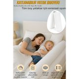 SABY Katlanabilir Yatak Bariyeri | Yıkanabilir Kılıf | Yüksek ve Geniş Güvenlik Bariyeri