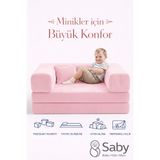 SABY Premium 140x70 cm Modüler Çocuk ve Genç Koltuğu – Yatak Olabilen Sünger Oyun Alanı–Yıkanabilir Kılıf
