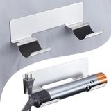 Saç Aracı Düzenleyici Duvar Montajı, Saç Kurutma Makinesi Tutacağı, Dyson Airwrap Tutucu, Paslanmaz Çelik Saç Düzleştirici Tutucu, Banyo için Yapışkan Saç Düzleştirici Düzenleyici, Banyo için Yapışkan