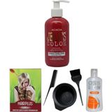 Saç Boyası Pamuk Şekeri Pembe 250ml , Saç Açıcı, Boya Temizleyici Ve Fluweel Boya Seti