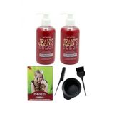 Saç Boyası Pembe 250 Ml 2ad, Saç Açıcı Ve Fluweel Saç Boya Kabı Seti