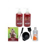 Saç Boyası Pembe 250ml 2ad, Saç Açıcı, Boya Temizleyici Ve Fluweel Boya Seti