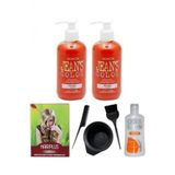 Saç Boyası Turuncu 250 Ml + 2 Adet Saç Açıcı Boya Temizleyici + Fluweel Boya Seti