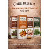 Saç Çıkışını Destekleyici Yağ Seti (Sarımsak Yağı & Biberiye Yağı & Çam Terebentin Yağı & Tatlı Bade