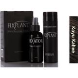 Saç Dolgunlaştırıcı Set Topik 28 Gr. + Sprey | Seyrek Saçlar için Saç Tozu | Fixplant Saç Fiberi - KOYU KAHVE