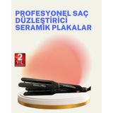 Saç Düzleştirici Seramik Plakalı 230C Hızlı Isınma 360° Kablo - TK002M-6VNIT0 - Çok Renkli