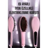 Saç Düzleştirici Tarak Isı Ayarlı Yıpranma Önleyici Düzleştirici Fön Tarak P56891s364