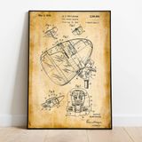 Saç Kurutma Makinesi Patent Posteri 60x90cm.