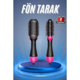 Saç Kurutma Makinesi Saç Düzleştirici Fön Tarak Isı Ayarlı Sıkı Dişli - EC001Z-5685C8 - Çok Renkli