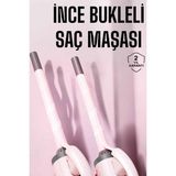Saç Maşası 10MM Ince Bukle Taşınabilir Saç Kıvırma Çubuğu - 0 - Siyah