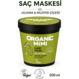 Saç Maskesi Jojoba ve Nilüfer Çiçeği, Eksta Hacim ve Parlaklık Verir Kırılmayı Önler, Nemlendirici, Güçlendirici 200 ml