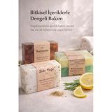 Saç Saç Derisi Bakımı Için Onarıcı Doğal Sabun Seti, Kepek Karşıtı, Sidr Kantaron Biberiye Limon