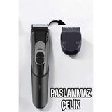 Saç Sakal Vücut Şarjlı Kablosuz Tıraş Makinesi Profesyonel Paslanmaz Çelik FRTKGT25DYMUUCZRD3583TIRAŞM1