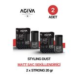 Saç Şekillendirici Pudra, Saç Şekillendirici Toz Wax, No:2, Sert Tutuş 20GR x 2 Adet Strong