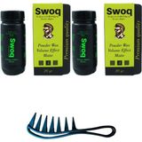 Saç Şekillendirici Pudra Wax No:1 20GR X2 Adet & Şekil Tarağı - Siyah