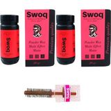 Saç Şekillendirici Pudra Wax No:3 20GR X2 Adet & Yüz7 Profesyonel Saç Fırçası - Kahverengi