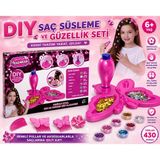 Saç Süsleme Ve Güzellik Seti Çocuk Saç Aksesuar Tasarım Oyuncağı Tarak Tokalar Ve Süsleme Seti