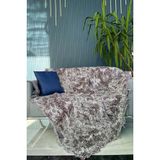 Saçaklı Lüks Koltuk Örtüsü 170x220 Cm Bordo