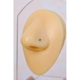 Sacce Scarves & Accessories 316L Çelik Hologram Renkli Top Hızma Burun Piercingi