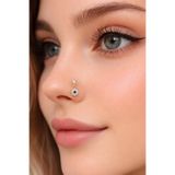 Sacce Scarves & Accessories Gold Renk 925 Ayar Gümüş Nazar Çiçek Sallantılı Hızma