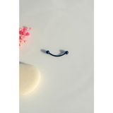 Sacce Scarves & Accessories İki Ucu Top Çelik Dudak Dil Kaş Piercing 12 mm Parlament Mavi